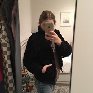 Zara Black Fur Jacket